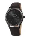 Akribos Xxiv Men's Leather Watch
