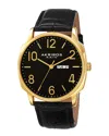 Akribos Xxiv Men's Leather Watch