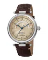 Akribos Xxiv Men's Leather Watch