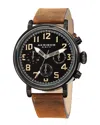 Akribos Xxiv Men's Leather Watch