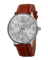 Akribos Xxiv Men's Leather Watch In Multicolor