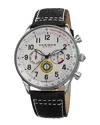Akribos Xxiv Men's Leather Watch In Multicolor