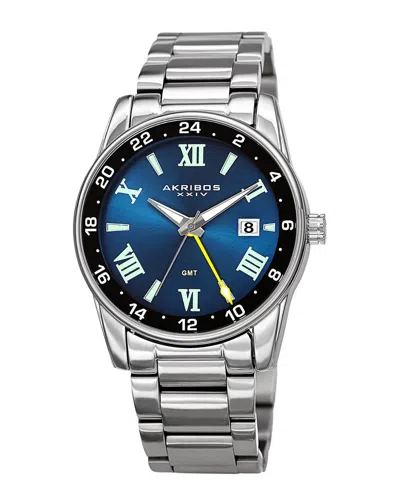 Akribos Xxiv Men's Stainless Steel Watch