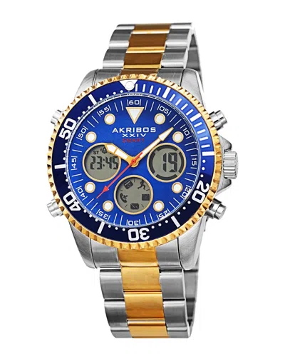 Akribos Xxiv Men's Stainless Steel Watch