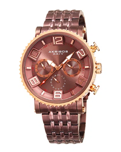 Akribos Xxiv Men's Stainless Steel Watch