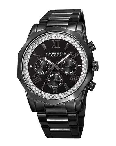 Akribos Xxiv Men's Stainless Steel Watch