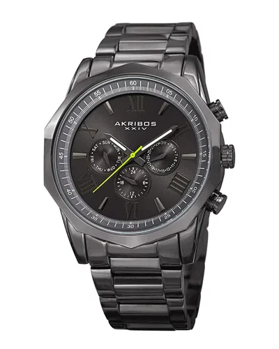 Akribos Xxiv Men's Stainless Steel Watch