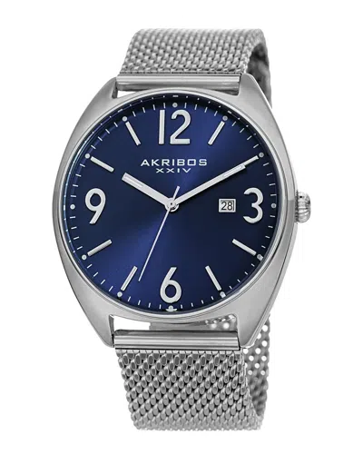 Akribos Xxiv Men's Stainless Steel Watch