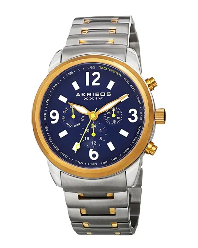 Akribos Xxiv Men's Stainless Steel Watch