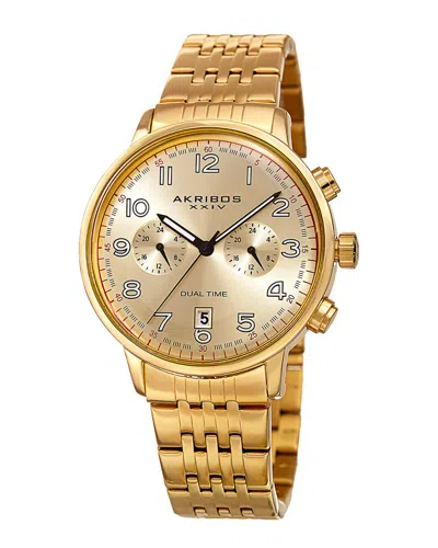 Akribos Xxiv Men's Stainless Steel Watch