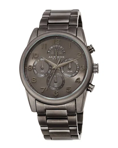 Akribos Xxiv Men's Stainless Steel Watch