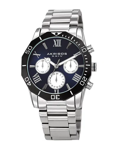 Akribos Xxiv Men's Stainless Steel Watch