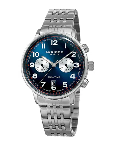 Akribos Xxiv Men's Stainless Steel Watch