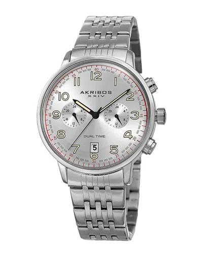 Akribos Xxiv Men's Stainless Steel Watch