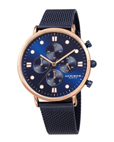 Akribos Xxiv Men's Stainless Steel Watch