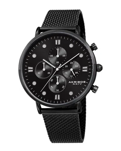 Akribos Xxiv Men's Stainless Steel Watch