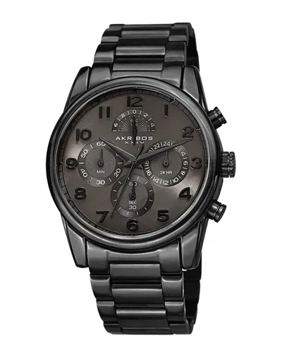 Akribos Xxiv Men's Stainless Steel Watch