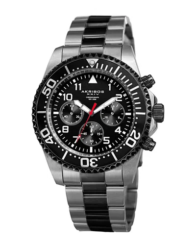 Akribos Xxiv Men's Stainless Steel Watch