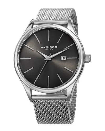 Akribos Xxiv Men's Stainless Steel Watch