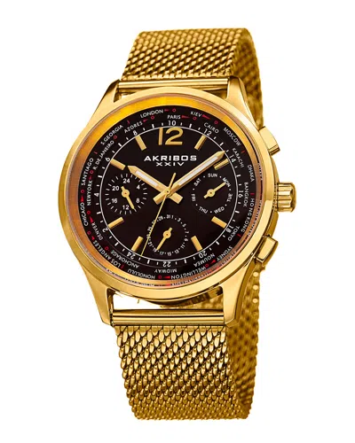 Akribos Xxiv Men's Stainless Steel Watch