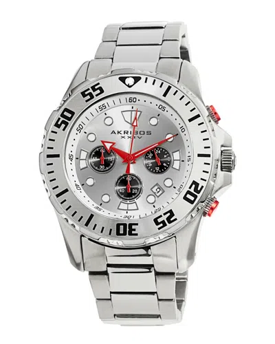 Akribos Xxiv Men's Stainless Steel Watch