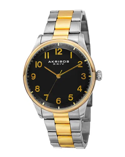 Akribos Xxiv Men's Stainless Steel Watch