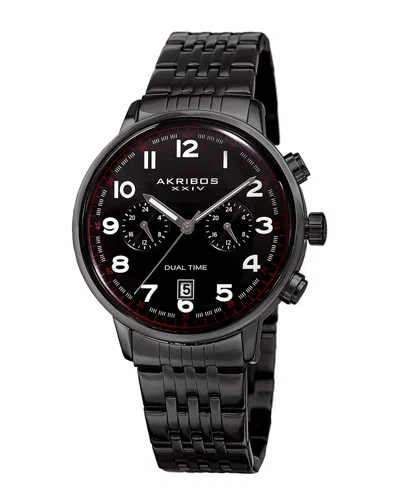 Akribos Xxiv Men's Stainless Steel Watch