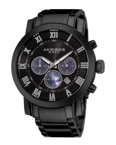 Akribos Xxiv Men's Stainless Steel Watch