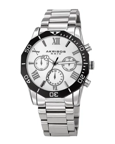 Akribos Xxiv Men's Stainless Steel Watch