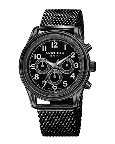 Akribos Xxiv Men's Stainless Steel Watch