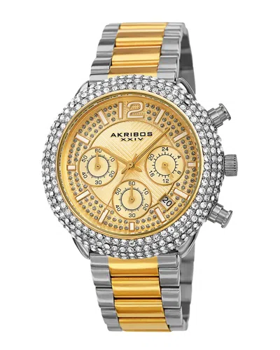 Akribos Xxiv Men's Stainless Steel Watch