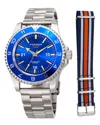 Akribos Xxiv Men's Stainless Steel Watch
