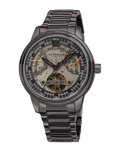 Akribos Xxiv Men's Stainless Steel Watch