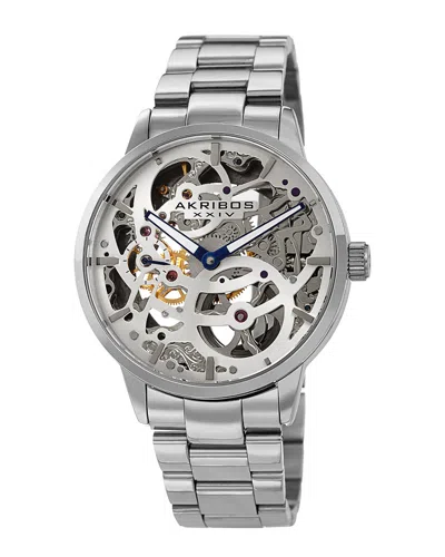 Akribos Xxiv Men's Stainless Steel Watch