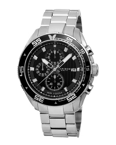 Akribos Xxiv Men's Stainless Steel Watch In Multi