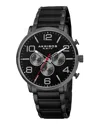 Akribos Xxiv Men's Stainless Steel Watch In Multicolor