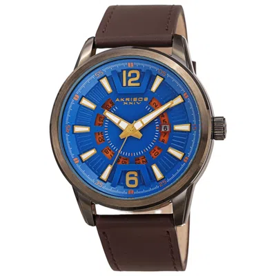 Akribos Xxiv Men's Watch Ak1079bubr In Black