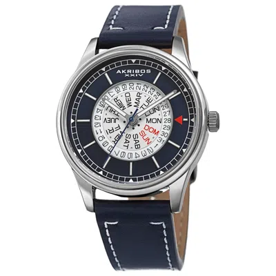Akribos Xxiv Men's Watch Ak1126ssbu In Blue