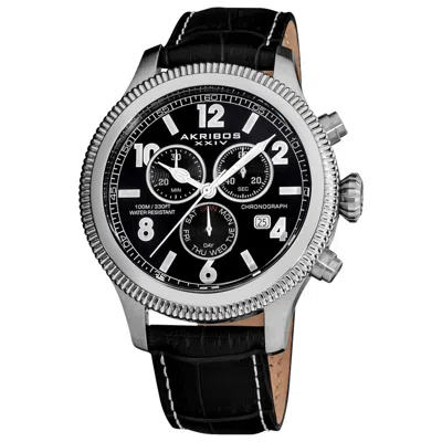 Akribos Xxiv Men's Watch Ak575bk In Black