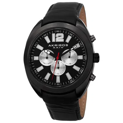 Akribos Xxiv Men's Watch Ak777bk In Black