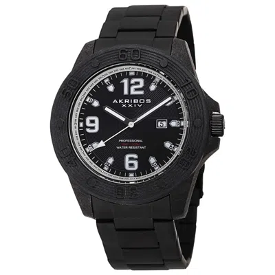 Akribos Xxiv Men's Watch Ak797wt In Black