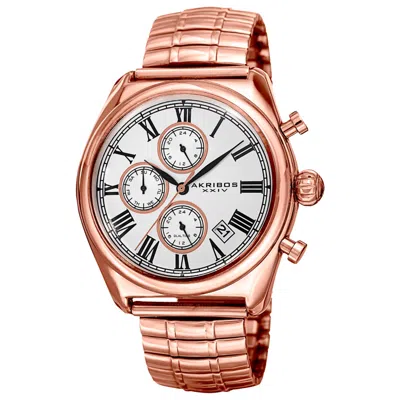 Akribos Xxiv Men's Watch Ak827rg In Brown