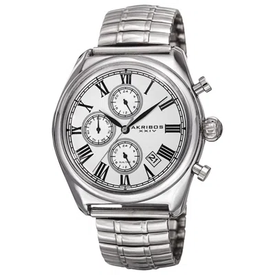 Akribos Xxiv Men's Watch Ak827ss In Metallic