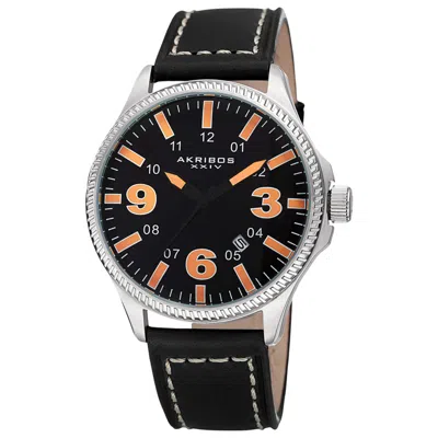 Akribos Xxiv Men's Watch Ak833or In Black