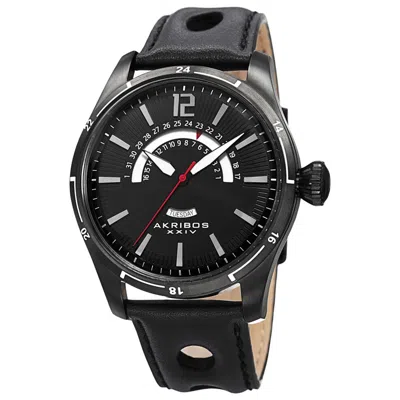 Akribos Xxiv Men's Watch Ak850bk In Black