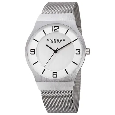 Akribos Xxiv Men's Watch Ak851ss In Metallic