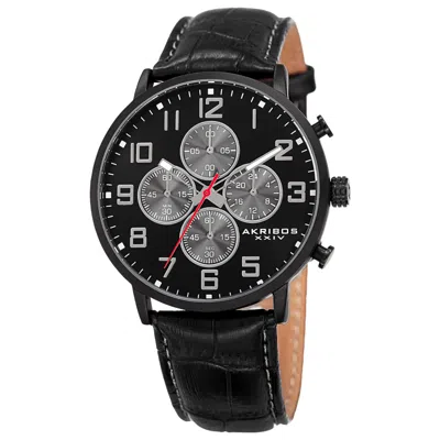 Akribos Xxiv Men's Watch Ak854bk In Black