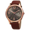 Akribos Xxiv Men's Watch Ak869rg In Brown