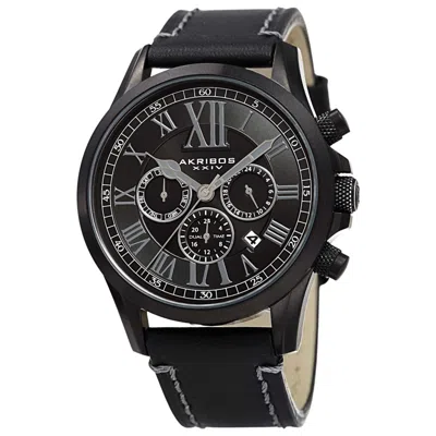 Akribos Xxiv Men's Watch Ak897bk In Black