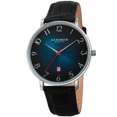 Akribos Xxiv Quartz Blue Dial Men's Watch Ak1077tq